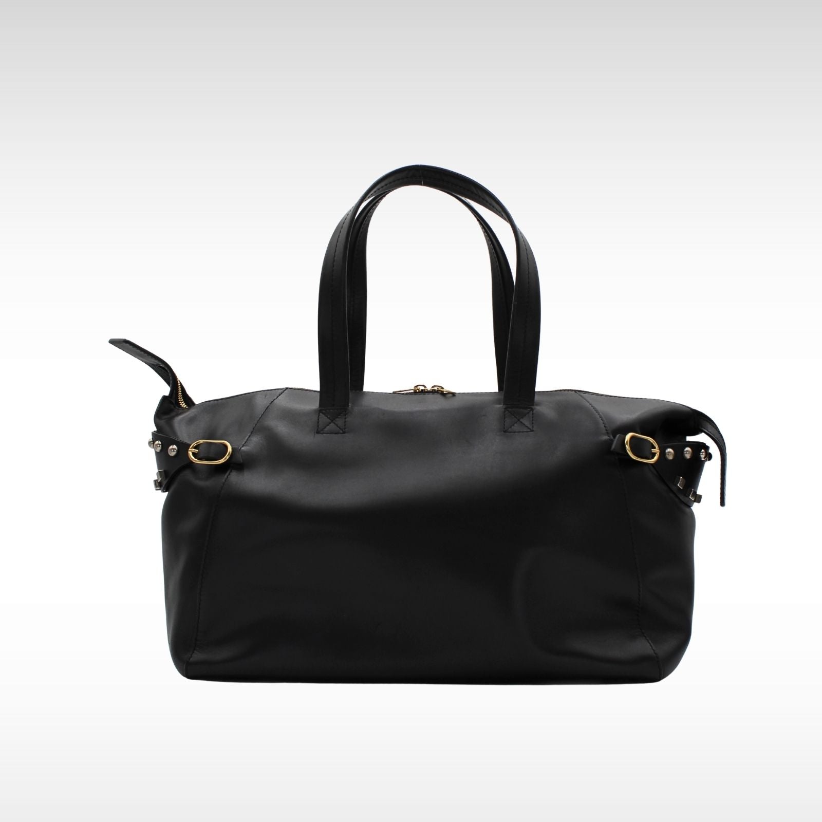 Horizontal Slanted Calf Shoulder Bag