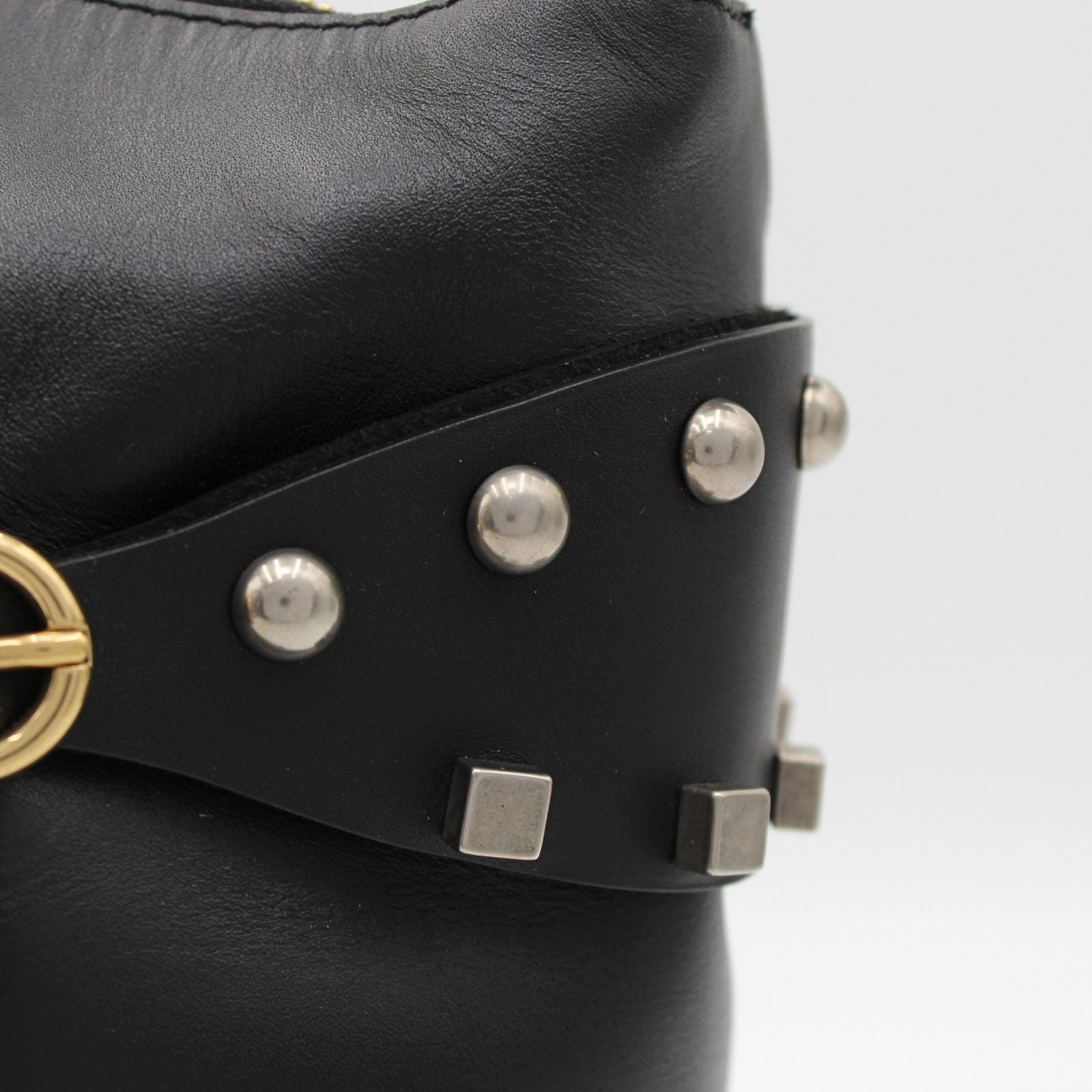 Horizontal Slanted Calf Shoulder Bag