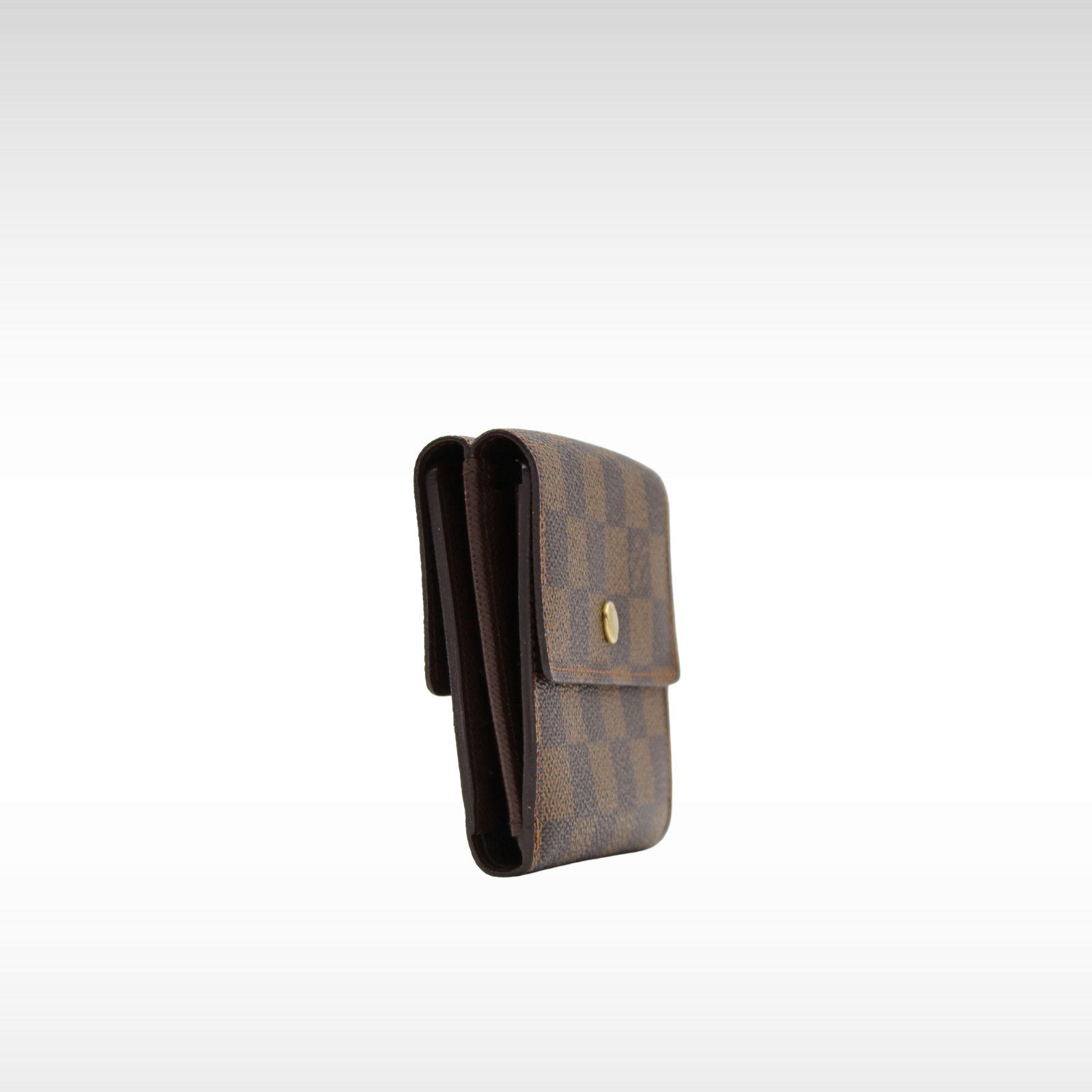 Elise Damier Coated Canvas Ebene Wallet