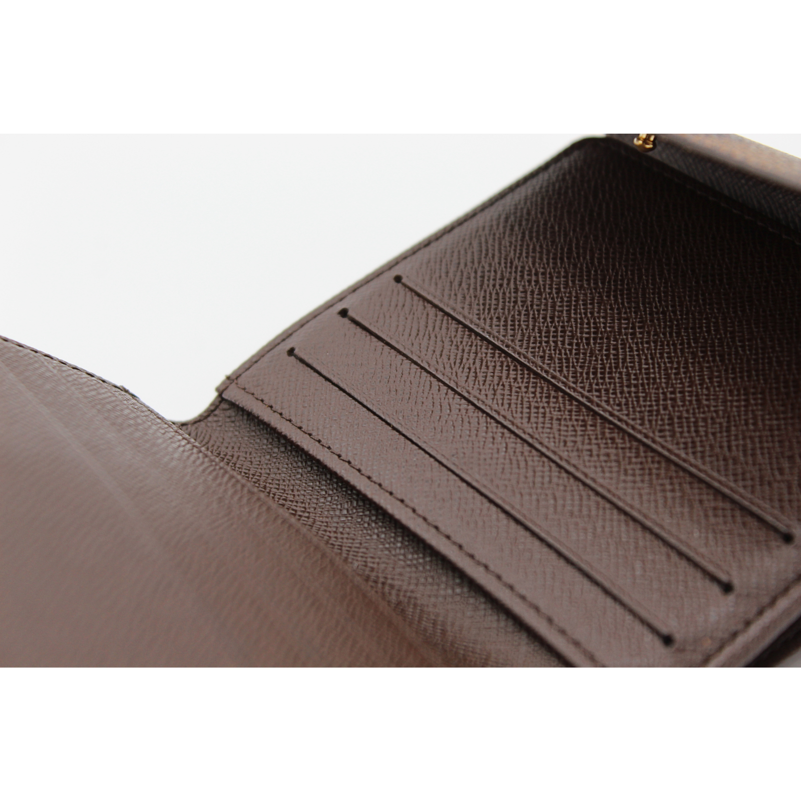 Elise Damier Coated Canvas Ebene Wallet