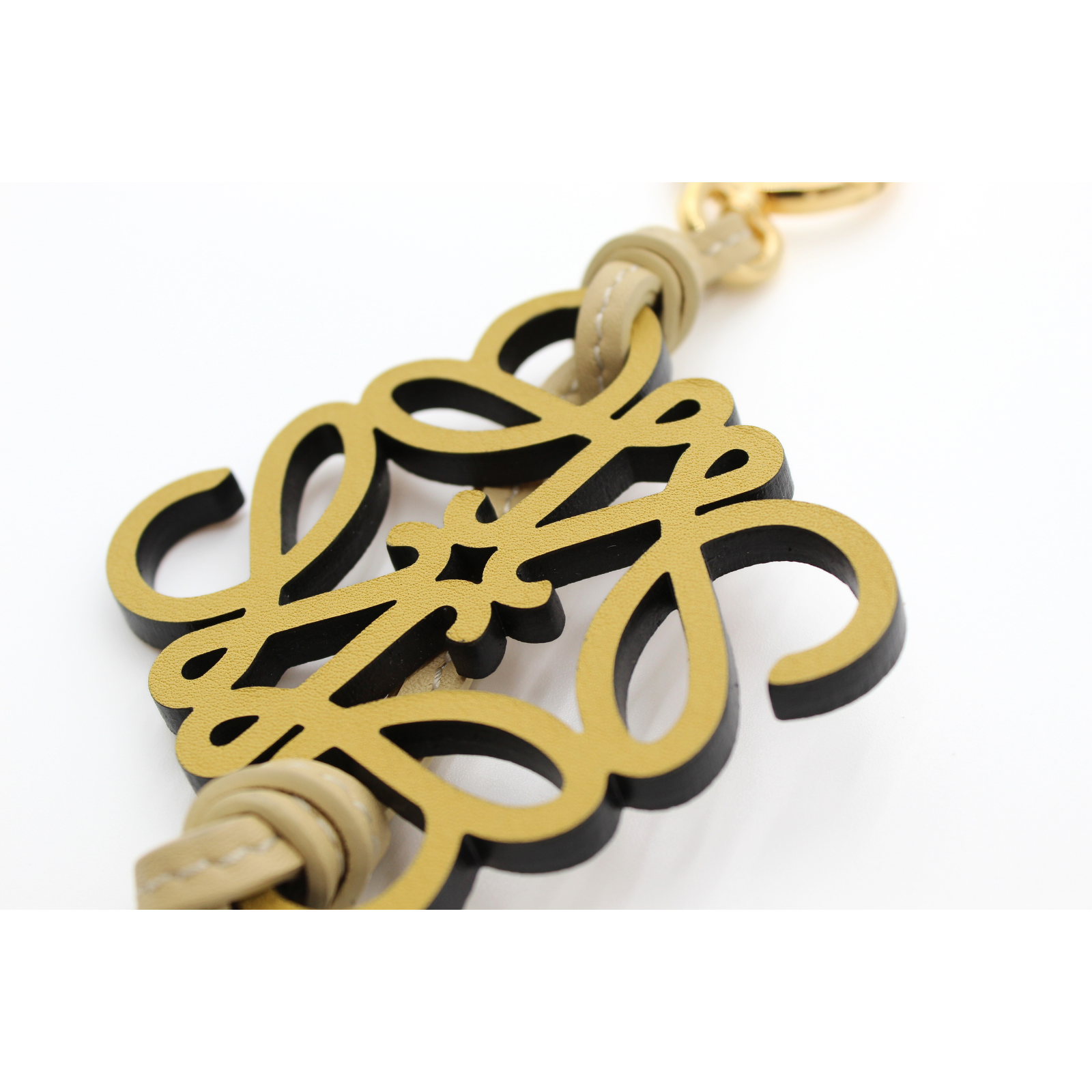 Calf Beige Bag Charm