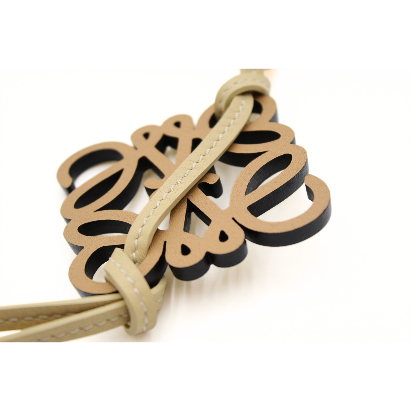 Calf Beige Bag Charm