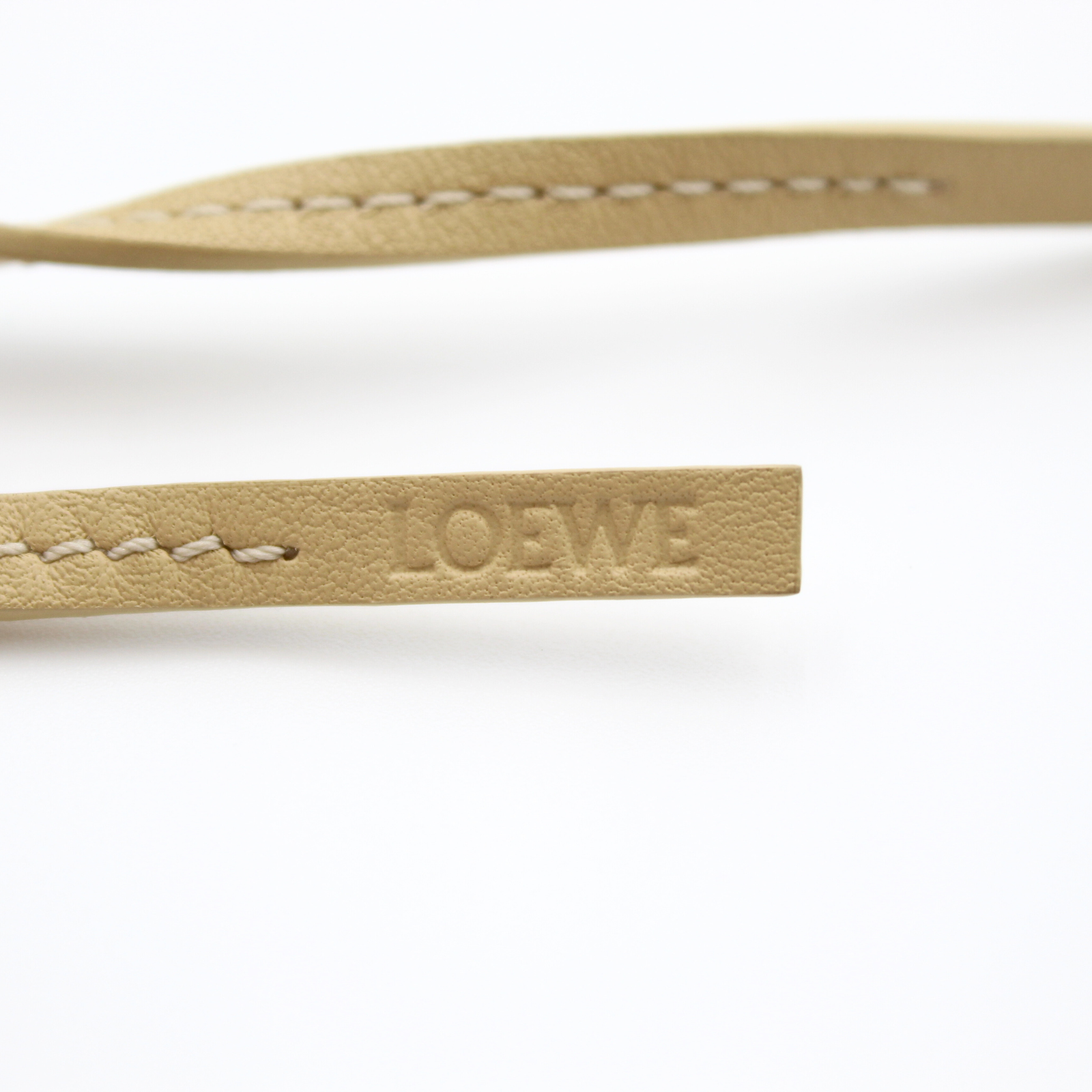 Calf Beige Bag Charm