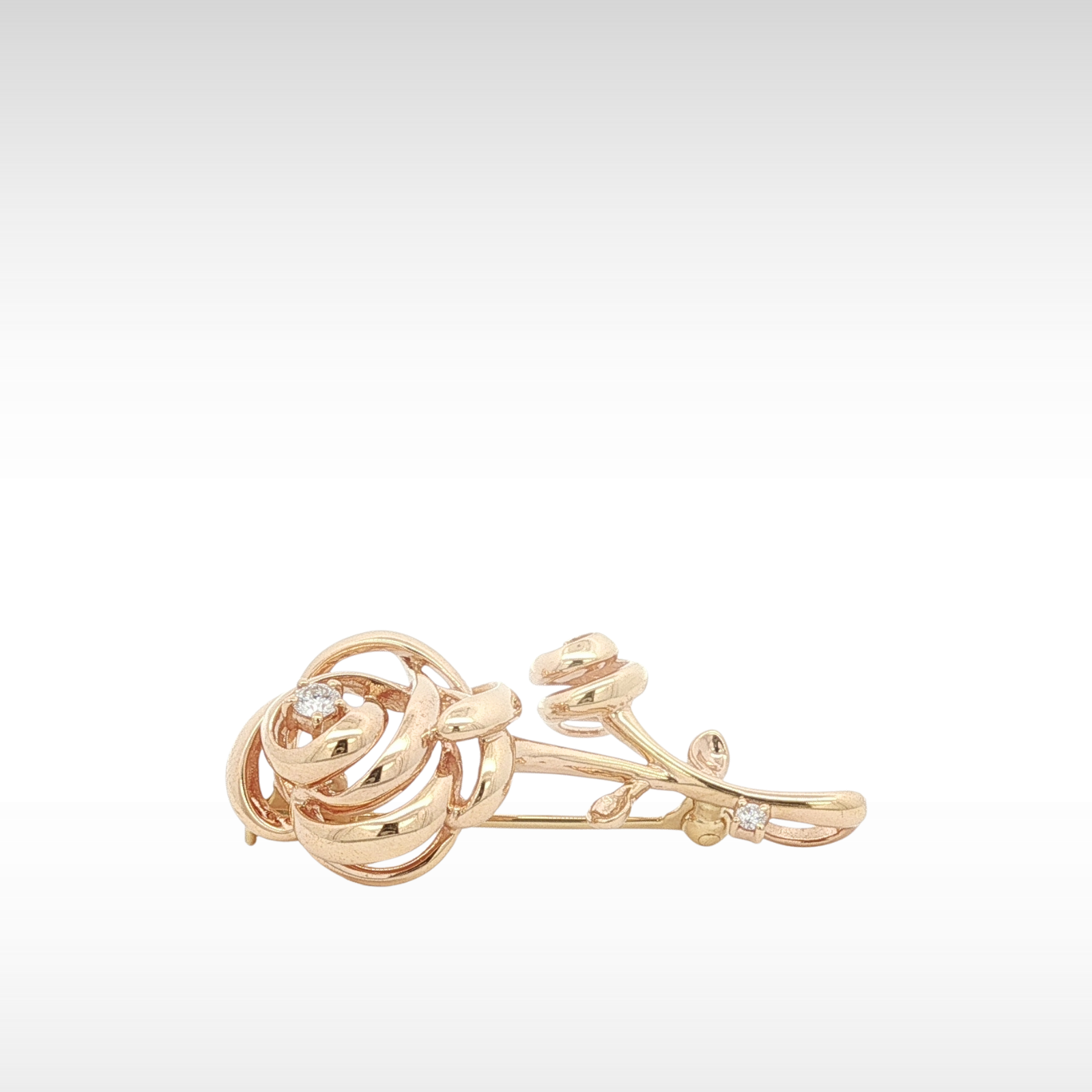 Rose Motif Brooch