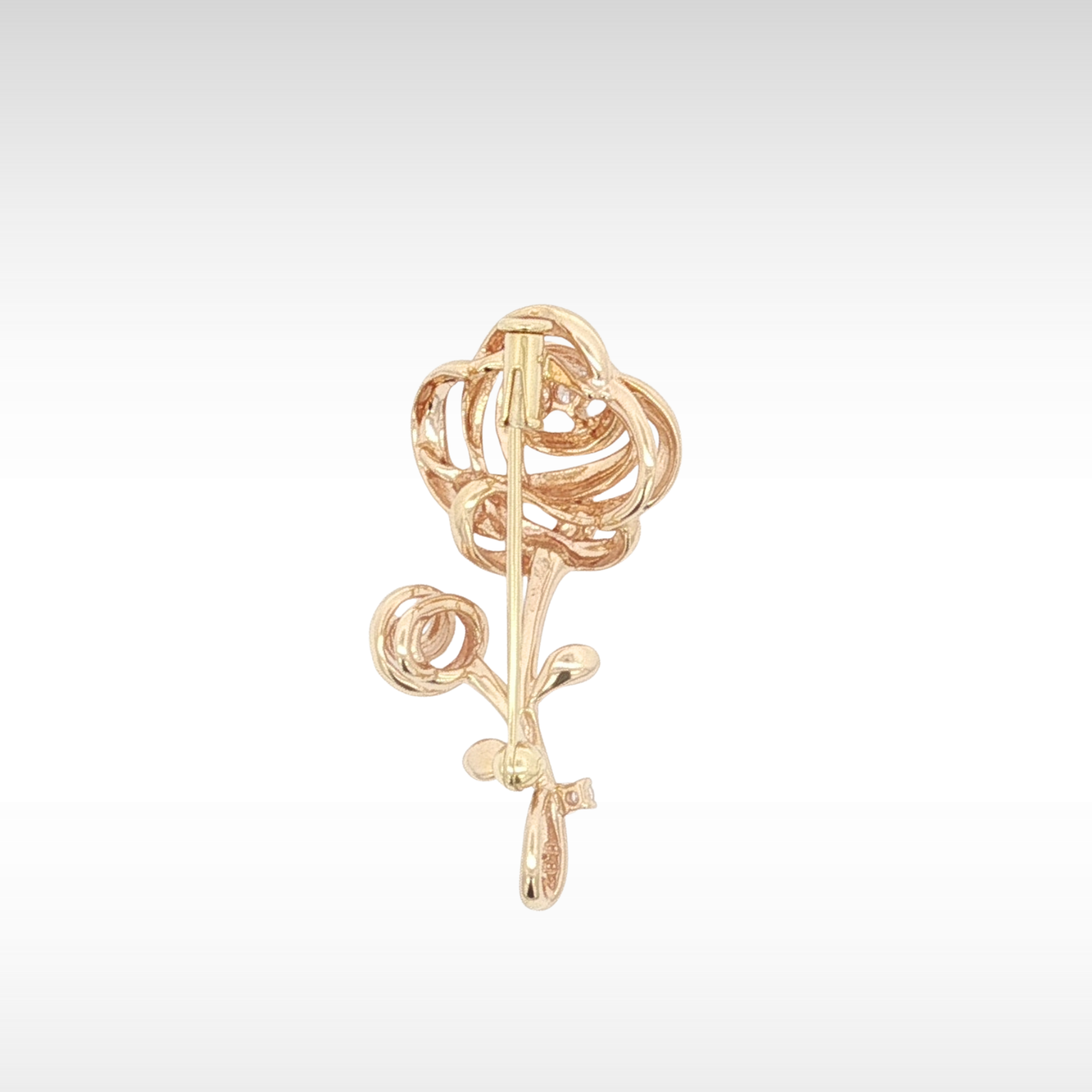 Rose Motif Brooch