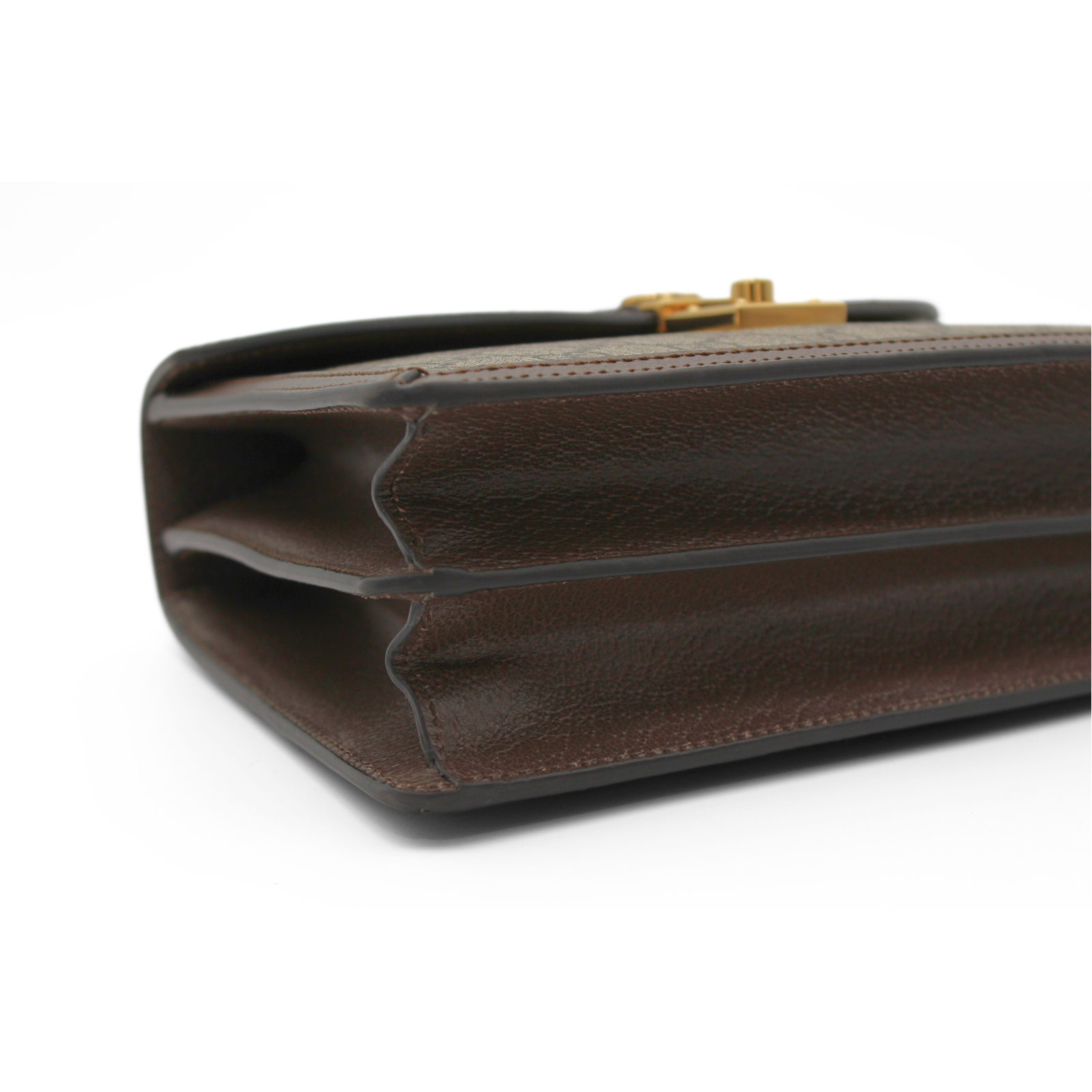 Ophidia Medium Coated Canvas Beige Handbag