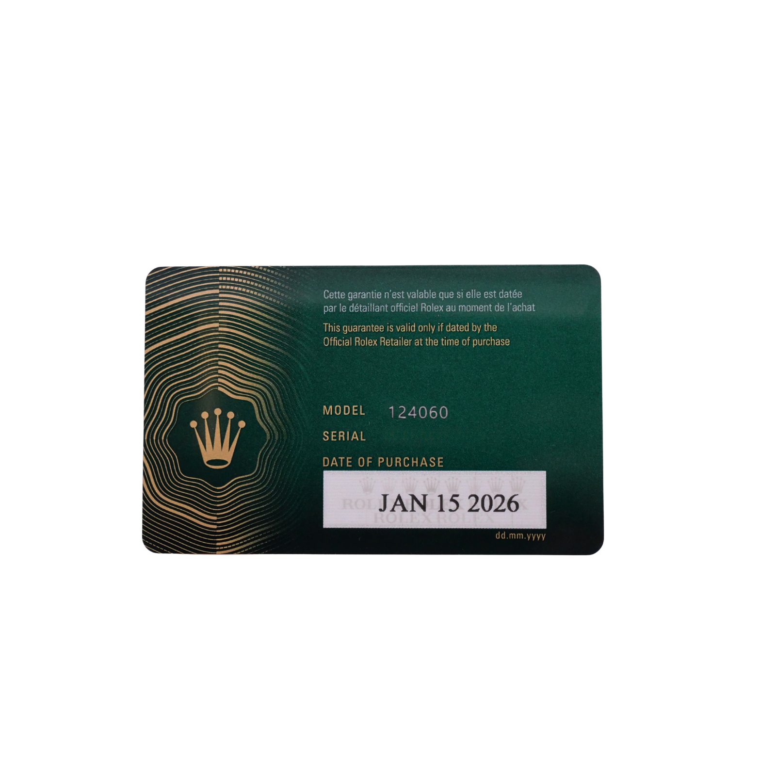 Submariner 124060 41mm 2026 Card