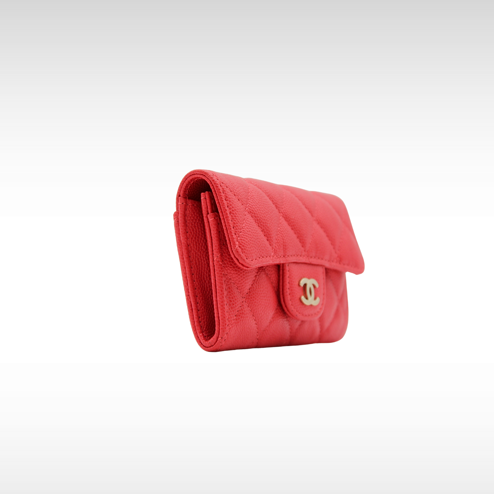 Timeless Classic Caviar Red Card Case