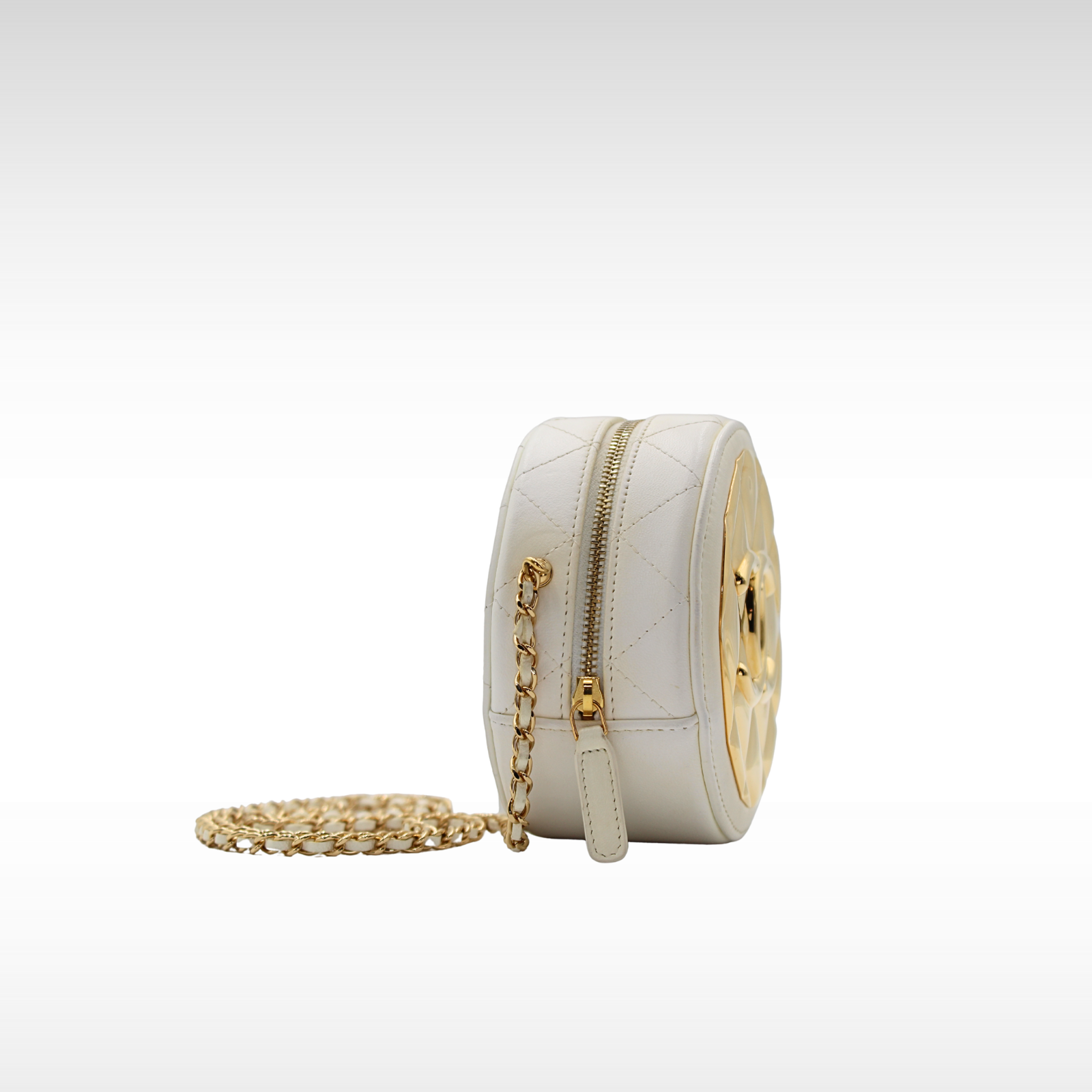 Lamb White Crossbody Bag