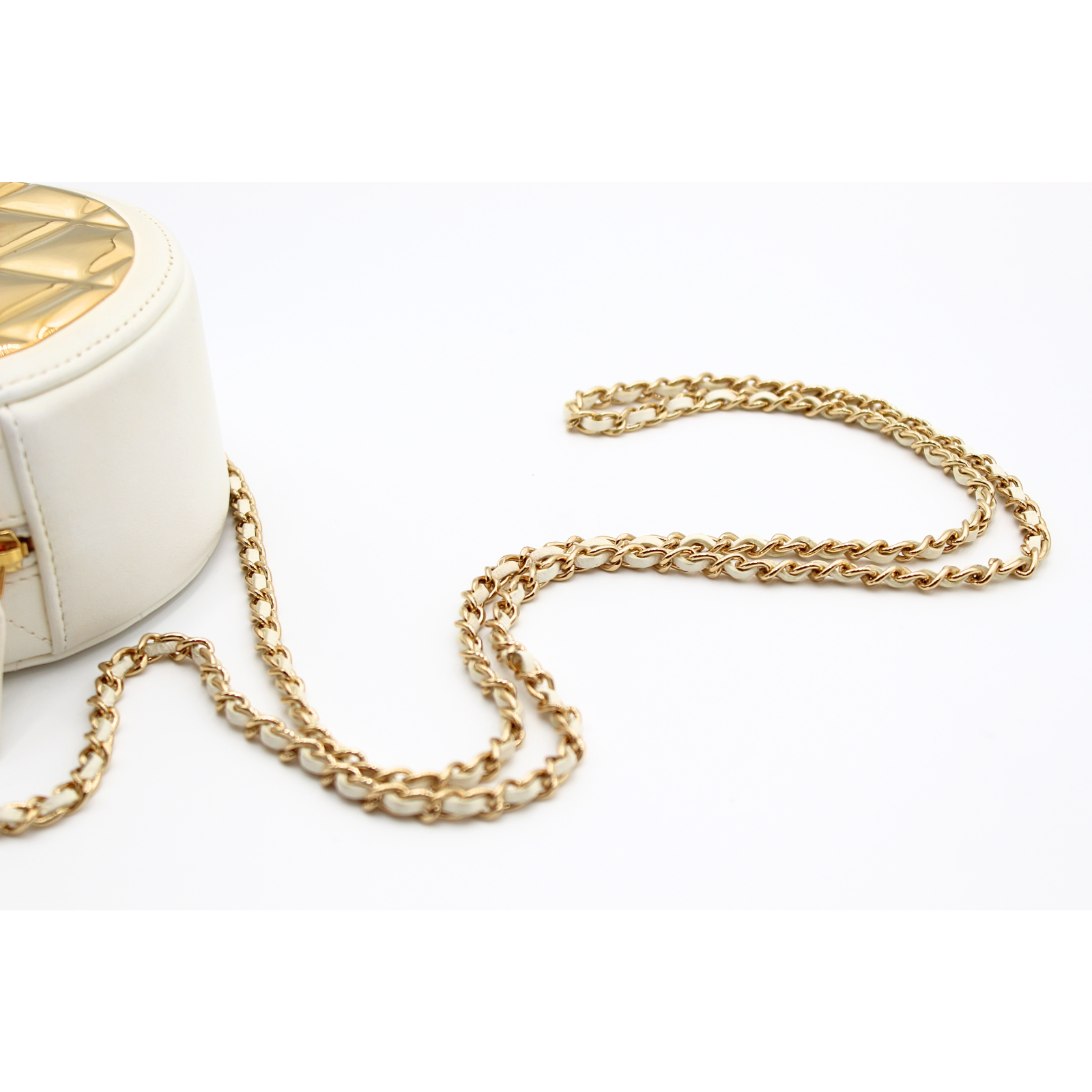 Lamb White Crossbody Bag