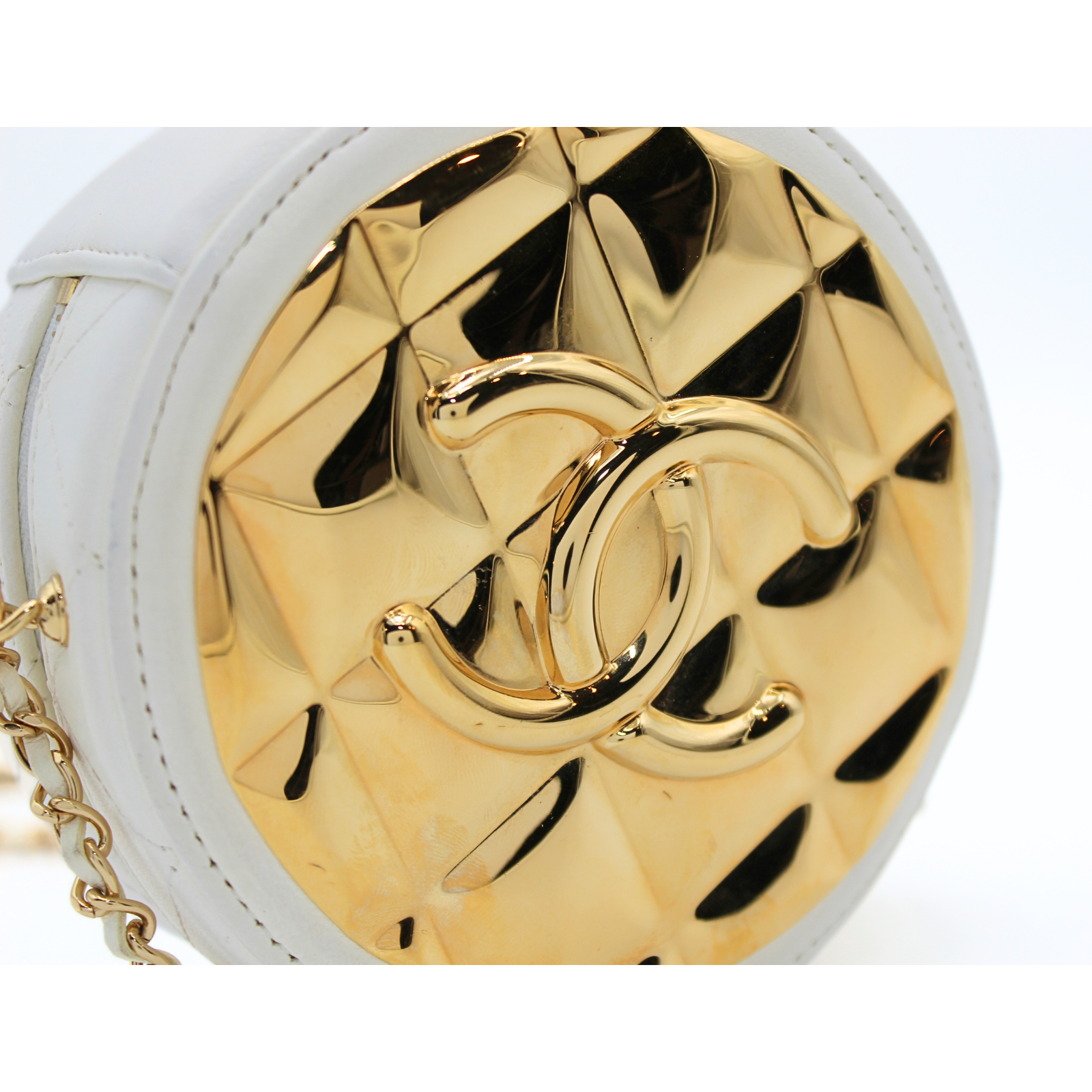 Lamb White Crossbody Bag