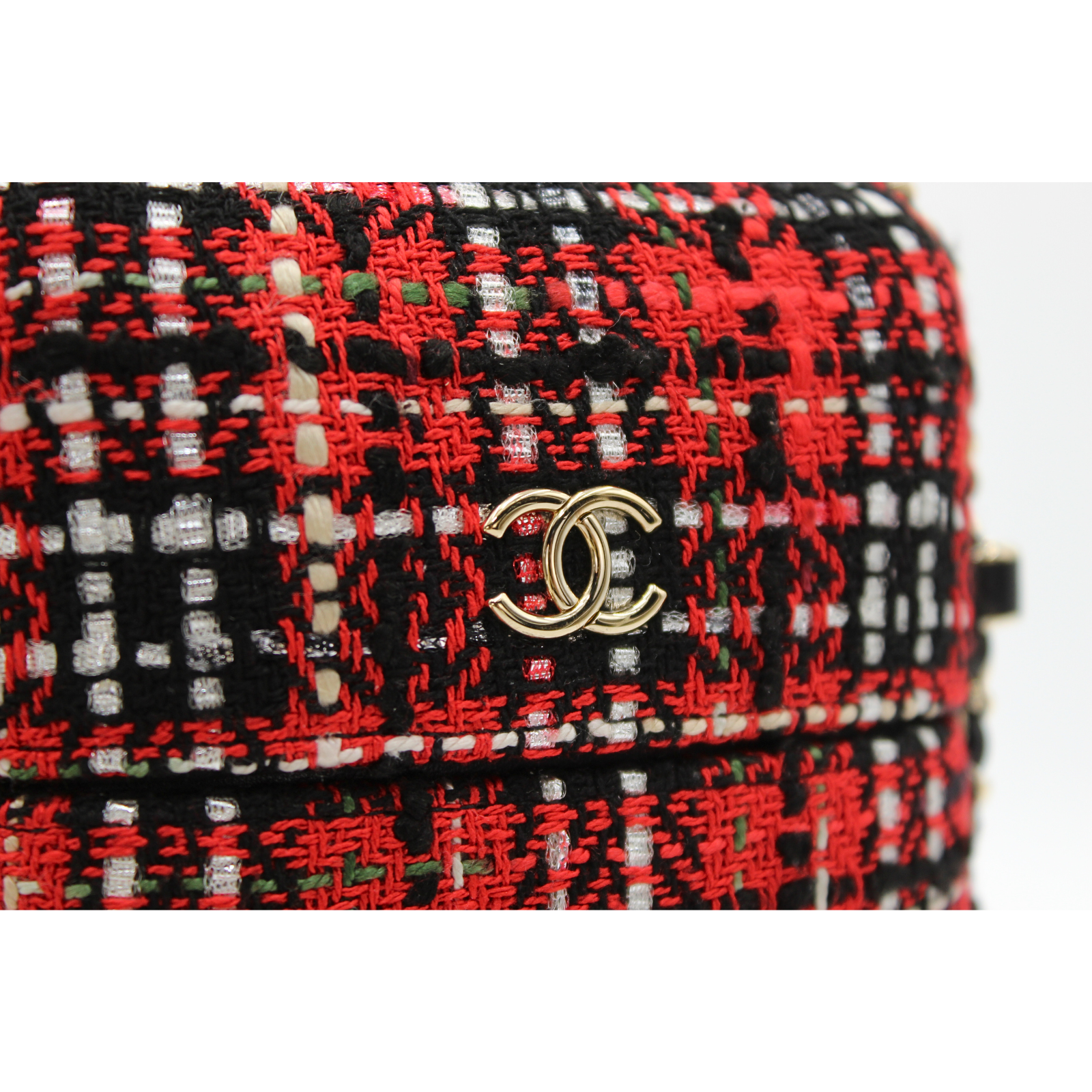 Tweed Red+Black Phone Holder