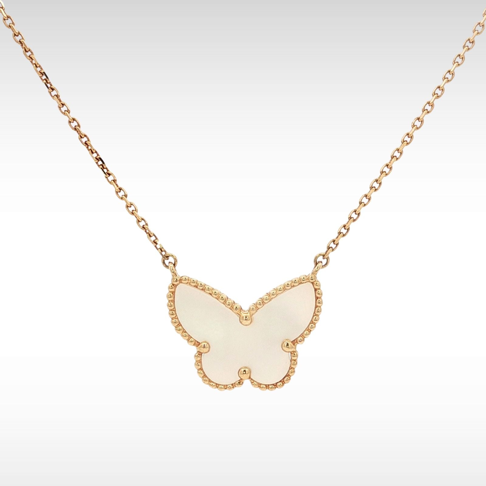 Lucky Alhambra Butterfly Pendant Necklace