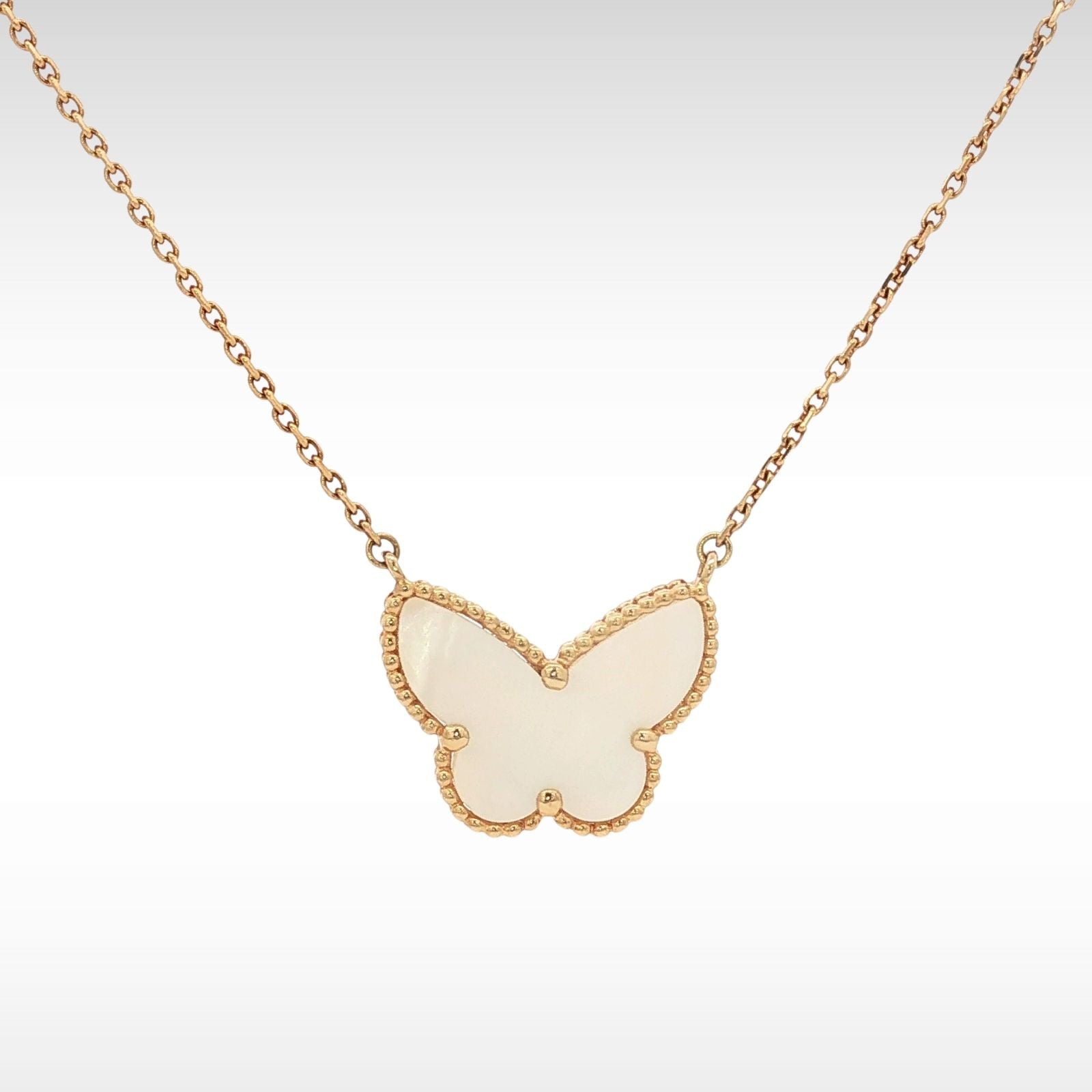 Lucky Alhambra Butterfly Pendant Necklace