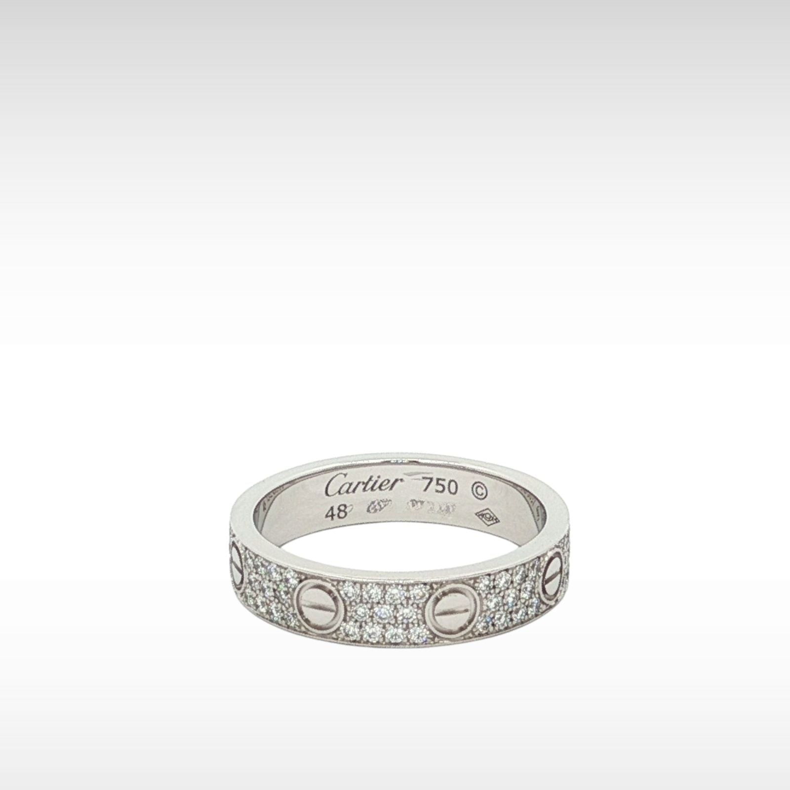 LOVE Ring Small Model  Paved 48 / 4.5