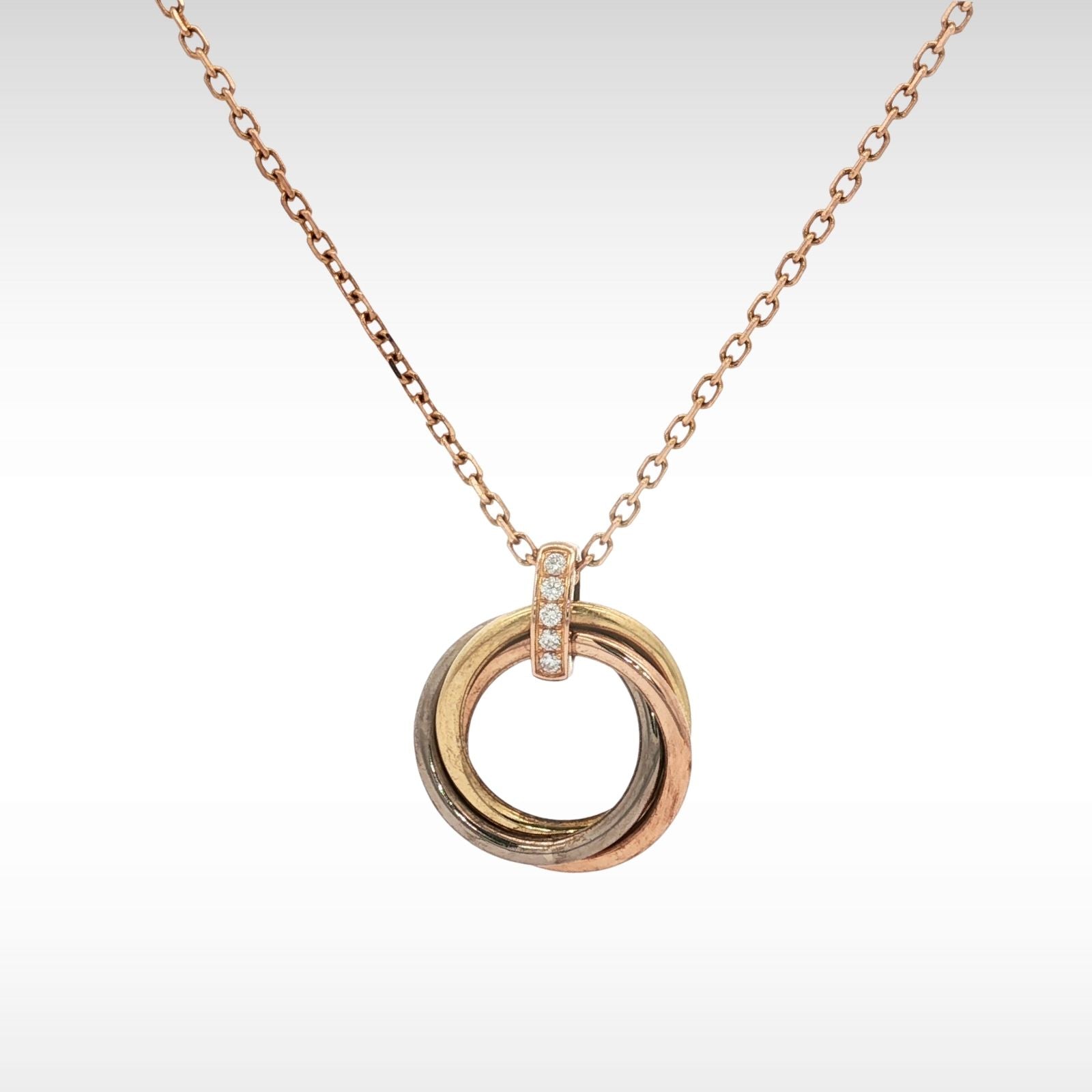 Diamond Trinity Pendant Necklace